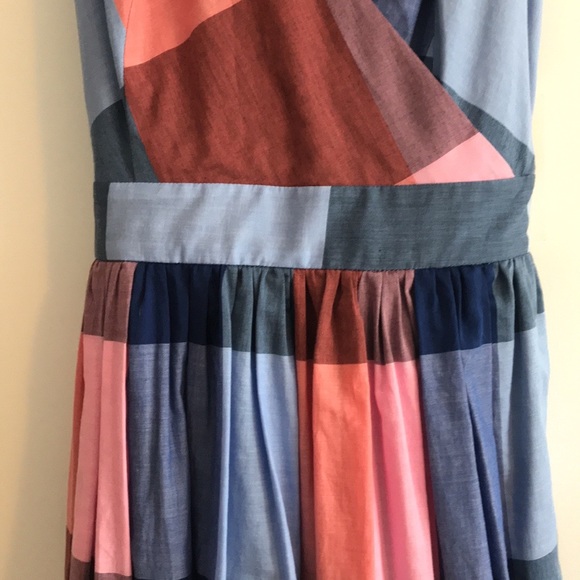 Nordstrom 1901 Size 4 Cotton Dress pink & Blue Plaid NWT - Picture 8 of 12